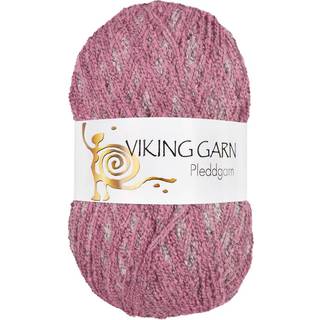 Viking Pleddgarn 765 Hvid/rosa Indhold: 88% Akryl, 12% polyester Vægt/længde: 350 g = ca. 875 m Anbefalede pinde: 6 mm Strikkefasthed: 10 cm = 14 m Vask: Kan vaskes på maskine / Finvask 40ºC / Tørres fladt.