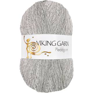 Viking Pleddgarn 713 Grå Indhold: 88% Akryl, 12% polyester Vægt/længde: 350 g = ca. 875 m Anbefalede pinde: 6 mm Strikkefasthed: 10 cm = 14 m Vask: Kan vaskes på maskine / Finvask 40ºC / Tørres fladt.