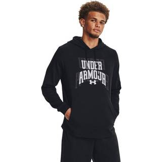 Sweatshirt med hætte Under Armour UA Rival Terry Graphic HD-BLK 1379766-001 Størrelse XL