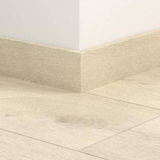 Pergo fodliste med tilslutningsplugs, lige, Light Grey Oak, laminat, 12 x 58 x 2400 mm