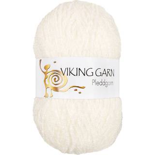 Viking Pleddgarn 701 Hvid Indhold: 88% Akryl, 12% polyester Vægt/længde: 350 g = ca. 875 m Anbefalede pinde: 6 mm Strikkefasthed: 10 cm = 14 m Vask: Kan vaskes på maskine / Finvask 40ºC / Tørres fladt.
