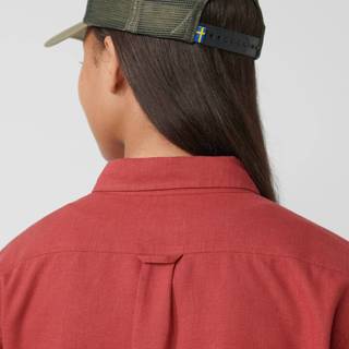 Fjällräven Women's Övik Travel Shirt Long Sleeve Green, XS