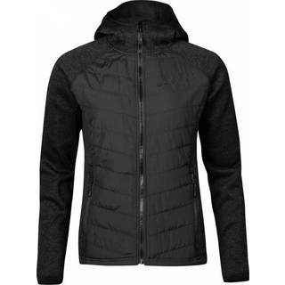 Halti Women's Streams Hybrid Knit Layer Jacket Syntetisk jakke Damer størrelse 36 farve sort