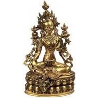 Den Grønne Tara Statue i messing - 35 cm.