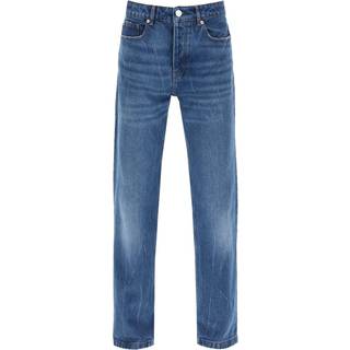 Ami Paris Bleached mid-rise straight jeans - blue - 32