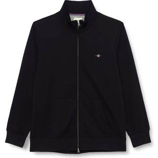 Gant Herren Sweatjacke schwarz unifarben