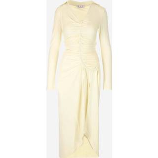 Off-White Cutout crêpe midi dress - white - XS