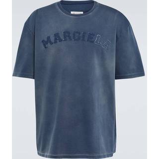 Maison Margiela Logo cotton T-shirt - blue - EU 48