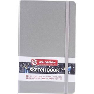 Royal Talens Art Creation Sketch skitsebog 13x21 cm, sølvfarvet omslag – 140 g/m², 80 ark