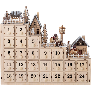Bloomingville Richie julekalender 33x38 cm Natur