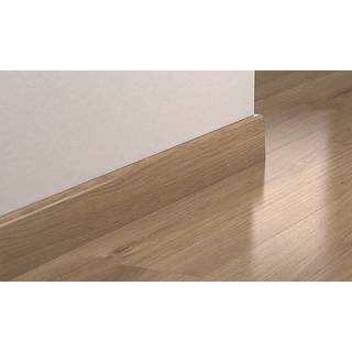 Pergo fodliste med tilslutningsplugs, lige, Modern Walnut, laminat, 12 x 58 x 2400 mm