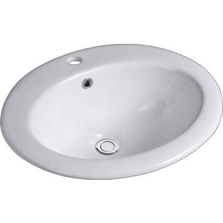 Lavabo Gino Håndvask i porcelæn 510x450x195 mm Hvid