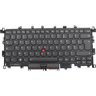 Lenovo Chicony - Bærbar tastatur - til udskiftning - Fransk - Sort