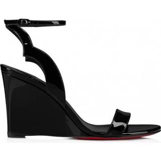Christian Louboutin Patent leather wedge sandals - black - EU 36