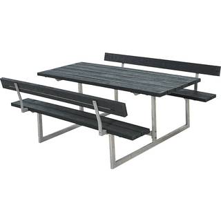 Plus Basic Bord/Bænkesæt m/2 ryglæn - 177 cm - ReTex - Grå - 185812-38
