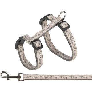 Kattesele & snor Trixie 27-45 cm/13 mm 1,20 m Grå/beige