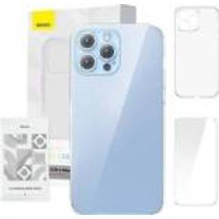 Baseus - Phone case Crystal Clear for 13 Pro Max transparent all tempered glass screen protector cleaning kit