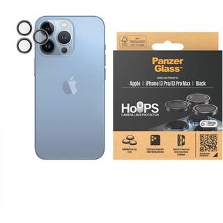 iPhone 13 Pro / 13 Pro Max PanzerGlass Hoops - Kamerabeskyttelsesglas - Gennemsigtig / Sort