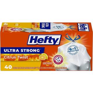 Hefty Ultra Strong Tall Kitchen papirkurven Citrus Twist Duft 13 Gallon 40 T?lling