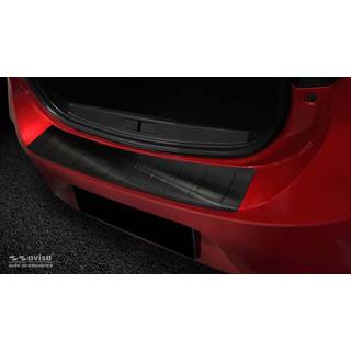 Læssekantbeskytter - Opel Corsa F 5-dørs (GS-Line) 2019-> Rustfrit Stål - Sort Børstet Stål - Hurtig levering
