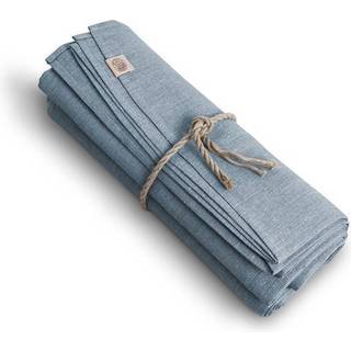 Lovely Linen - Classic dug - blå - Pigeon Blue - Ø170 cm