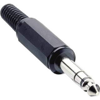 Lumberg KLS 3 Jack-stik 6,35 mm Stik, lige Poltal: 3 Stereo Sort 1 stk