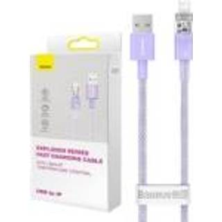Baseus - Fast Charging cable USB A to Lightning Explorer Series 2m 2 4A purple