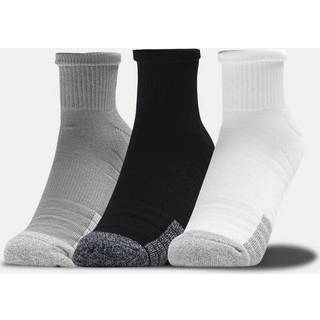 Strømper Under Armour UA Heatgear Quarter 3pk-GRY 1353262-035 Størrelse XL