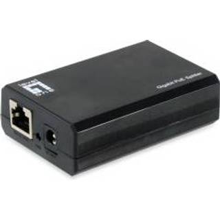 LevelOne POS-5000 netværks-splitter Strøm over Ethernet (PoE) Sort