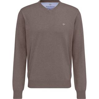 Fynch-Hatton Herren Pullover braun unifarben