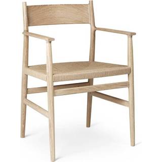 Brdr. Krüger ARV Spisebordsstol m. Armlæn Solid Backrest White Oiled Oak