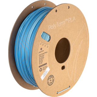 (UDGÅR) - Polymaker - PolyTerra PLA Dual - Glacier Blue (Ice-Blue) - 1.75mm - 1kg