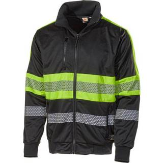 Sweatshirt 6122P Sort/Orange Str. M