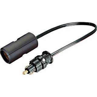 Strømudtag 12V-24V - DIN Til Standardstik Adapter - Længde 330 mm - Hurtig levering