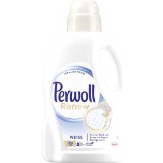 Perwoll Renew White (25 vaske) flydende vaskemiddel til hvidt vaskeri Fin reng?ringsmiddel styrker fibre og forbedrer farveintensitet