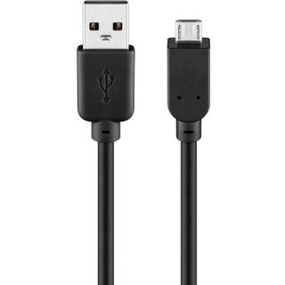 USB 2.0 til Micro USB lade- og datakabel, sort, 3m