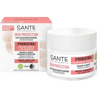 Sante Naturkosmetik Ansigtspleje Fugtighedspleje Skin Protection 24h fugtighedscreme med probiotika, økologisk Inca Inchi-olie og økologisk sheasmør 50 ml (1.960,00 kr / 1 l) - 50 ml