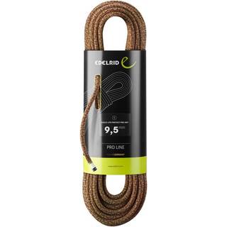 Edelrid Eagle Lite Protect Pro Dry 9,5 mm Helreb størrelse 50 m farve brun