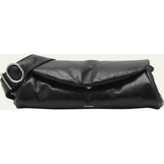 Jil Sander Cannolo leather shoulder bag - white - One Size