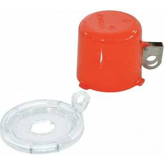 Trykknap Lockout-enhed (16 mm), rød, med Tall Cover