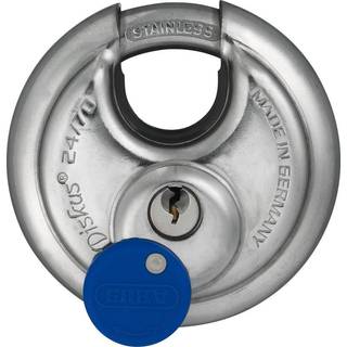 Abus 24IB/70 Discus h?ngel?s med rustfrit st?lkackle n?gle forskellige