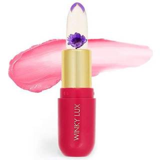 Winky Lux Flower Balm PH Lip Balm Farve skiftende l?bestift og tonet l?bebalsam Stain Vegan & Cruelty Free Lip Balm Hydrat & Plump Sheer Pink Lip
