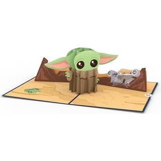 LovePop Star Wars The Mandalorian The Child Pop Up Card 5x7-3d lykønskningskort Far's Day Card Baby Yoda Like Creature Card til mand fødselsdagsk