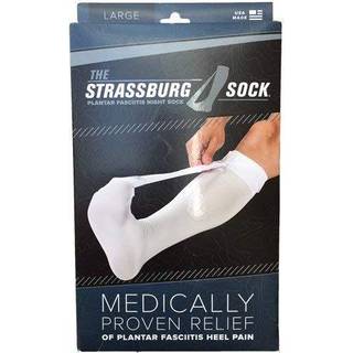 Strassburg plantar fasciitis sokker, large, hvid