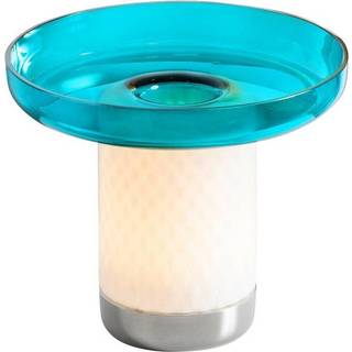Artemide Bontá Transportabel Lampe Turkis Med Glasfad