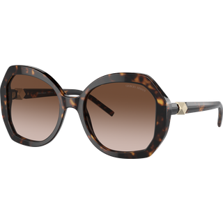 Giorgio Armani Kvinde AR8180 502613 Solbriller Acetat Skildpadde Brun Pilot Normal Skygge