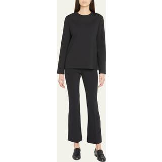 The Row Beca high-rise nylon-blend pants - black - XL
