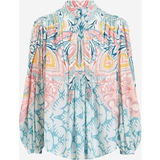 Etro Printed tie-neck georgette blouse - black - XS