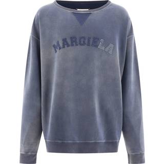 Maison Margiela Logo cotton fleece sweatshirt - blue - EU 50