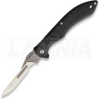 Forge Rubber Handle foldekniv, sort